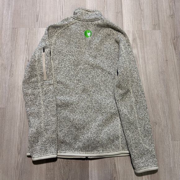 Women’s Patagonia Pelican Gray Gold Zip Better Sweater Fleece Jacket Sz Medium - Picture 7 of 8
